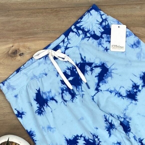 🔸PJ SALVAGE BLUE TIE DYE SWEATPANTS - Picture 4 of 9